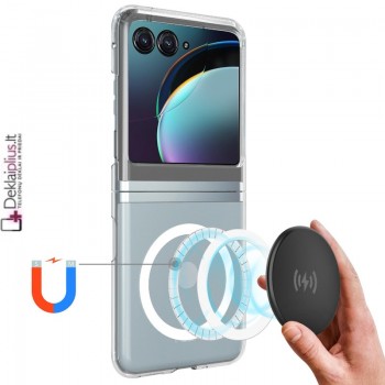 Plastikinis dėklas su magsafe - permatomas (Motorola Razr 50) Plastikinis dėklas su magsafe - permatomas (Motorola Razr 50)